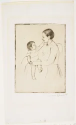 愛撫、c。 1891